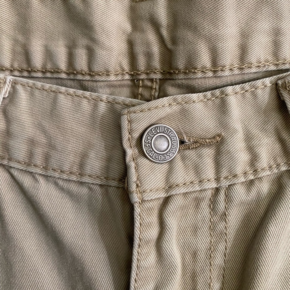 LEVI’S 514 Men’s Lightweight Straight Leg Jeans - Size 36x34 - Tan/Khaki - Picture 4 of 9